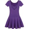 imageQuedoris Girls Classic Leotard Solid Color Dance Ballet Dress for Kid in 39 Years