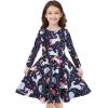 imageQuedoris Girls Dress Unicorn Printed Casual Party Twirly Dress for Kids in 2t to 10 YearsBalloon Unicorn