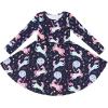 imageQuedoris Girls Dress Unicorn Printed Casual Party Twirly Dress for Kids in 2t to 10 YearsBalloon Unicorn