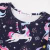 imageQuedoris Girls Dress Unicorn Printed Casual Party Twirly Dress for Kids in 2t to 10 YearsBalloon Unicorn