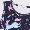 imageQuedoris Girls Dress Unicorn Printed Casual Party Twirly Dress for Kids in 2t to 10 YearsBalloon Unicorn Sleeveless