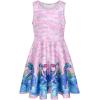 imageQuedoris Girls Dress Unicorn Printed Casual Party Twirly Dress for Kids in 2t to 10 YearsBubble Mermaid Sleeveless