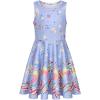 imageQuedoris Girls Dress Unicorn Printed Casual Party Twirly Dress for Kids in 2t to 10 YearsCandy Sleeveless