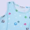 imageQuedoris Girls Dress Unicorn Printed Casual Party Twirly Dress for Kids in 2t to 10 YearsDiamond Unicorn Sleeveless