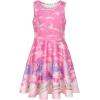 imageQuedoris Girls Dress Unicorn Printed Casual Party Twirly Dress for Kids in 2t to 10 YearsFantasy Unicorn Sleeveless