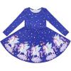 imageQuedoris Girls Dress Unicorn Printed Casual Party Twirly Dress for Kids in 2t to 10 YearsGalaxy Unicorn