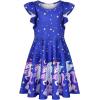 imageQuedoris Girls Dress Unicorn Printed Casual Party Twirly Dress for Kids in 2t to 10 YearsGalaxy Unicorn Cap