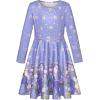 imageQuedoris Girls Dress Unicorn Printed Casual Party Twirly Dress for Kids in 2t to 10 YearsGarland Unicorn Purple
