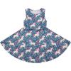 imageQuedoris Girls Dress Unicorn Printed Casual Party Twirly Dress for Kids in 2t to 10 YearsGreen Unicorn Sleeveless