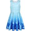 imageQuedoris Girls Dress Unicorn Printed Casual Party Twirly Dress for Kids in 2t to 10 YearsMermaid Sleeveless