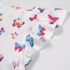 imageQuedoris Girls Dress Unicorn Printed Casual Party Twirly Dress for Kids in 2t to 10 YearsRainbow Butterfly Cap