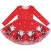 imageQuedoris Girls Dress Unicorn Printed Casual Party Twirly Dress for Kids in 2t to 10 YearsSantas Gift