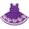 imageQuedoris Girls Dress Unicorn Printed Casual Party Twirly Dress for Kids in 2t to 10 YearsStars Unicorn Sleeveless
