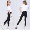 imageQuedoris Girls Printed Leggings Yoga Pants Multipack Leggings for Kids in 3t to 13 YearsBlack 3 Pack