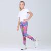 imageQuedoris Girls Printed Leggings Yoga Pants Multipack Leggings for Kids in 3t to 13 YearsGradient Mermaid Mermaid Blue Mermaid Pink
