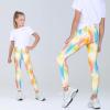 imageQuedoris Girls Printed Leggings Yoga Pants Multipack Leggings for Kids in 3t to 13 YearsLeopard Green Diamond Green Paint