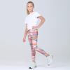 imageQuedoris Girls Printed Leggings Yoga Pants Multipack Leggings for Kids in 3t to 13 YearsOrange Glories Mint Tie Dye Orange