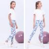 imageQuedoris Girls Printed Leggings Yoga Pants Multipack Leggings for Kids in 3t to 13 YearsPurple Grey Purple Gradient Purple