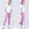 imageQuedoris Girls Printed Leggings Yoga Pants Multipack Leggings for Kids in 3t to 13 YearsRipple Blue Blue Red Camo Purple