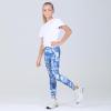 imageQuedoris Girls Printed Leggings Yoga Pants Multipack Leggings for Kids in 3t to 13 YearsTie Dye Cloud Sea Sunset