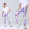 imageQuedoris Girls Printed Leggings Yoga Pants Multipack Leggings for Kids in 3t to 13 YearsTie Dye PinkPurpleNavy