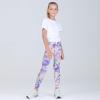 imageQuedoris Girls Printed Leggings Yoga Pants Multipack Leggings for Kids in 3t to 13 YearsTie Dye PinkPurpleNavy