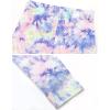 imageQuedoris Girls Printed Leggings Yoga Pants Multipack Leggings for Kids in 3t to 13 YearsTie Dye PinkPurpleNavy