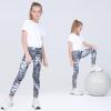 imageQuedoris Girls Printed Leggings Yoga Pants Multipack Leggings for Kids in 3t to 13 YearsTie Dye Swirl Ripple Grey Tie Dye Blue