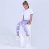 imageQuedoris Girls Printed Leggings Yoga Pants Multipack Leggings for Kids in 3t to 13 YearsUnicorn KingdomSkyGalaxy Unicorn