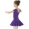 imageQuedoris Girls Classic Leotard Solid Color Dance Ballet Dress for Kid in 39 Years