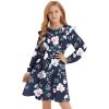 Dark Blue Floral Fall