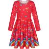 imageQuedoris Girls Dress Unicorn Printed Casual Party Twirly Dress for Kids in 2t to 10 YearsButterfly