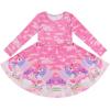 imageQuedoris Girls Dress Unicorn Printed Casual Party Twirly Dress for Kids in 2t to 10 YearsFantasy Unicorn