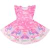 imageQuedoris Girls Dress Unicorn Printed Casual Party Twirly Dress for Kids in 2t to 10 YearsFantasy Unicorn Cap