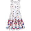 imageQuedoris Girls Dress Unicorn Printed Casual Party Twirly Dress for Kids in 2t to 10 YearsFlag Unicorn Sleeveless