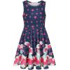 imageQuedoris Girls Dress Unicorn Printed Casual Party Twirly Dress for Kids in 2t to 10 YearsMiss Rabbit Sleeveless