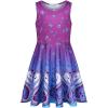 imageQuedoris Girls Dress Unicorn Printed Casual Party Twirly Dress for Kids in 2t to 10 YearsRose Unicorn Sleeveless