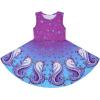 imageQuedoris Girls Dress Unicorn Printed Casual Party Twirly Dress for Kids in 2t to 10 YearsRose Unicorn Sleeveless