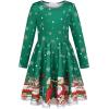 imageQuedoris Girls Dress Unicorn Printed Casual Party Twirly Dress for Kids in 2t to 10 YearsSantas Train