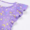 imageQuedoris Girls Dress Unicorn Printed Casual Party Twirly Dress for Kids in 2t to 10 YearsSky Unicorn Cap