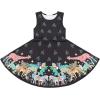 imageQuedoris Girls Dress Unicorn Printed Casual Party Twirly Dress for Kids in 2t to 10 YearsZoo Sleeveless