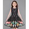 imageQuedoris Girls Dress Unicorn Printed Casual Party Twirly Dress for Kids in 2t to 10 YearsZoo Sleeveless