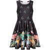 imageQuedoris Girls Dress Unicorn Printed Casual Party Twirly Dress for Kids in 2t to 10 YearsZoo Sleeveless