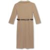 imageSpeechless Girls 34 Sleeve Chunky Sweater Knit Midi DressKhaki