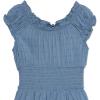imageSpeechless Girls Cap Sleeve Skirt RomperDenim