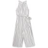 imageSpeechless Girls Halter Neck Cropped JumpsuitIvoryNavy