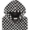 imageSpeechless Girls Hooded Faux Fur JacketBlackWhite