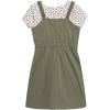 imageSpeechless Girls Short Sleeve Tee and Pinafore DressOliveIvory Rose