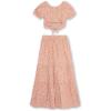 imageSpeechless Girls Short Sleeve Top and Maxi Skirt SetCoralIvory Floral