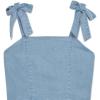 imageSpeechless Girls Sleeveless Cropped Top and Maxi Tiered Skirt SetLight Denim